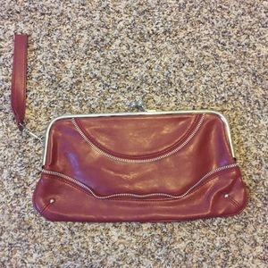 Red Clasp Clutch